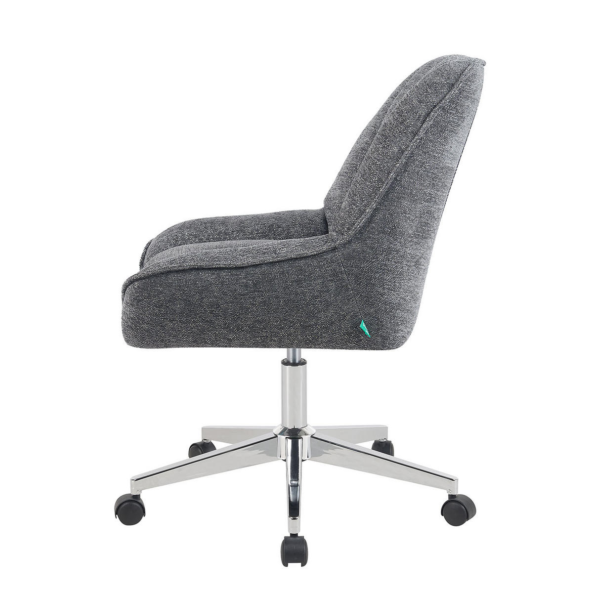 BÜROSTUHL Mika-Megan - Chromfarben/Grau, Textil/Metall (60/85/68cm) - DUBI Möbel
