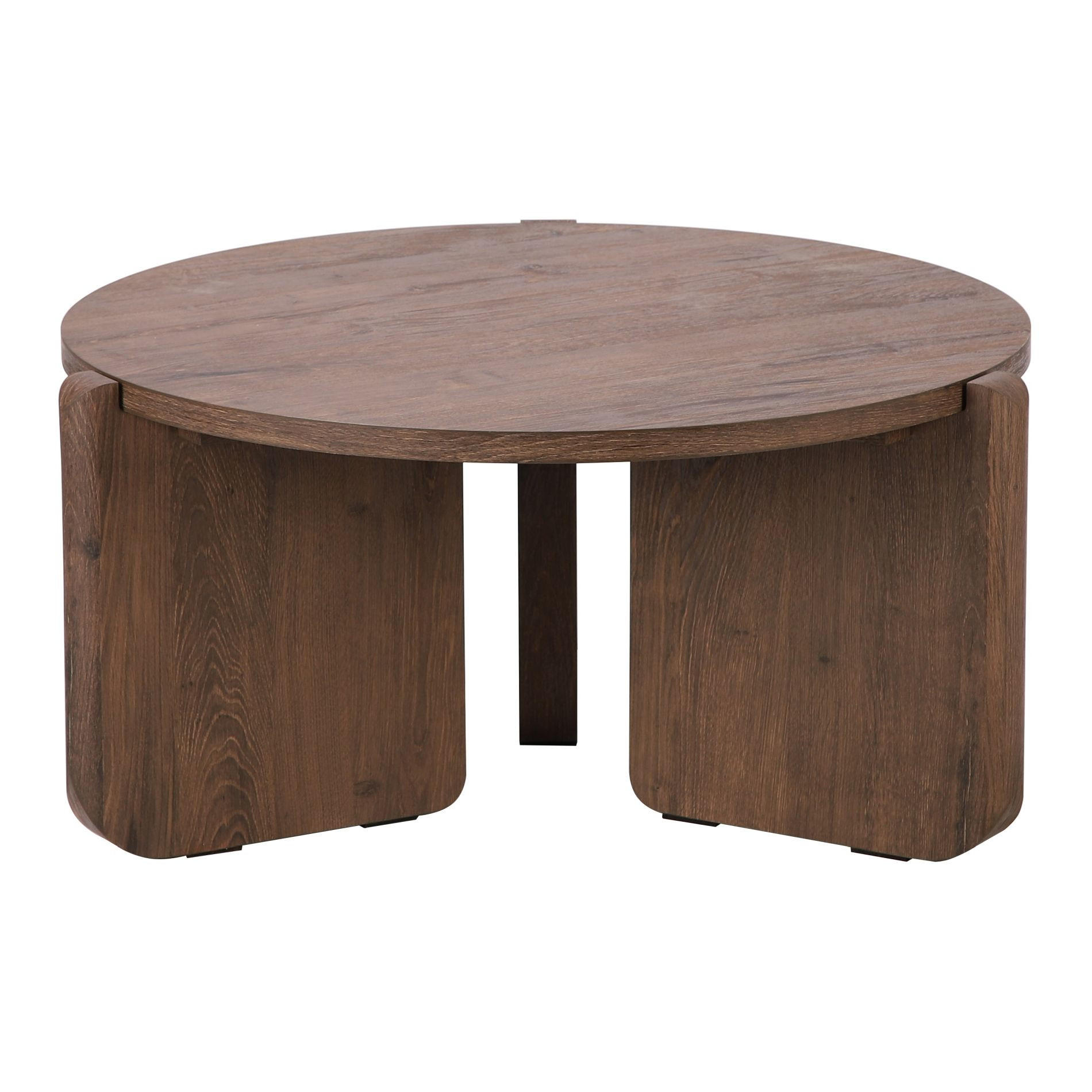 COUCHTISCH Preffines S Nussbaum 80 cm - Nussbaumfarben, Holzwerkstoff (80/80/40cm) - Selsey