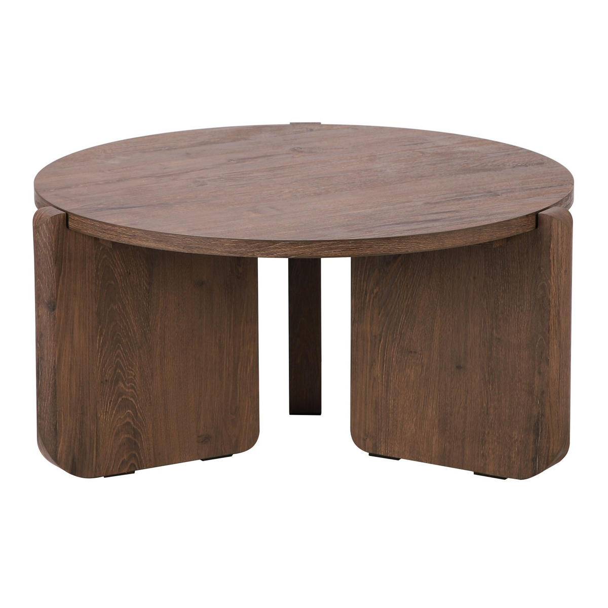 COUCHTISCH Preffines S Nussbaum 80 cm - Nussbaumfarben, Holzwerkstoff (80/80/40cm) - Selsey