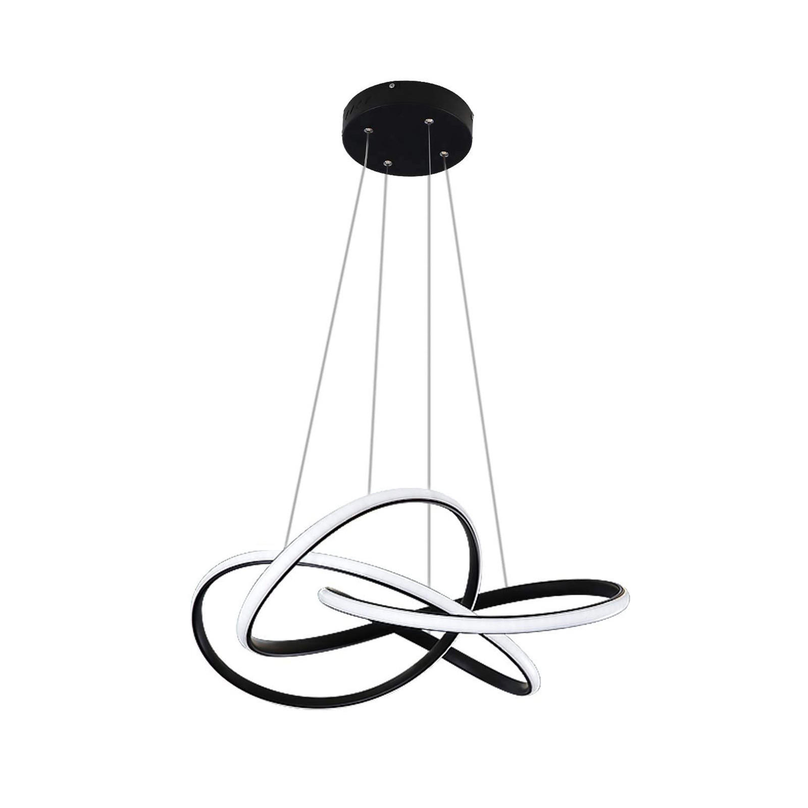 HÄNGELEUCHTE Zephyr 53/53/16 cm - Schwarz, Metall (53/53/16cm) - Nettlife