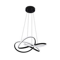HÄNGELEUCHTE Zephyr 53/53/16 cm - Schwarz, Metall (53/53/16cm) - Nettlife