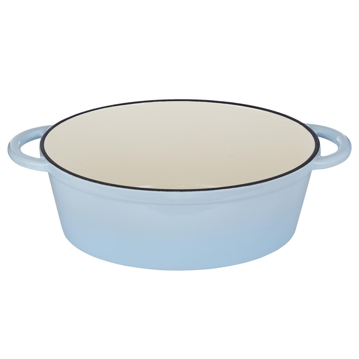 GUSSEISENTOPF Hot Iron oval 4,15 L - Blau, Metall (37/23/11cm) - Butlers