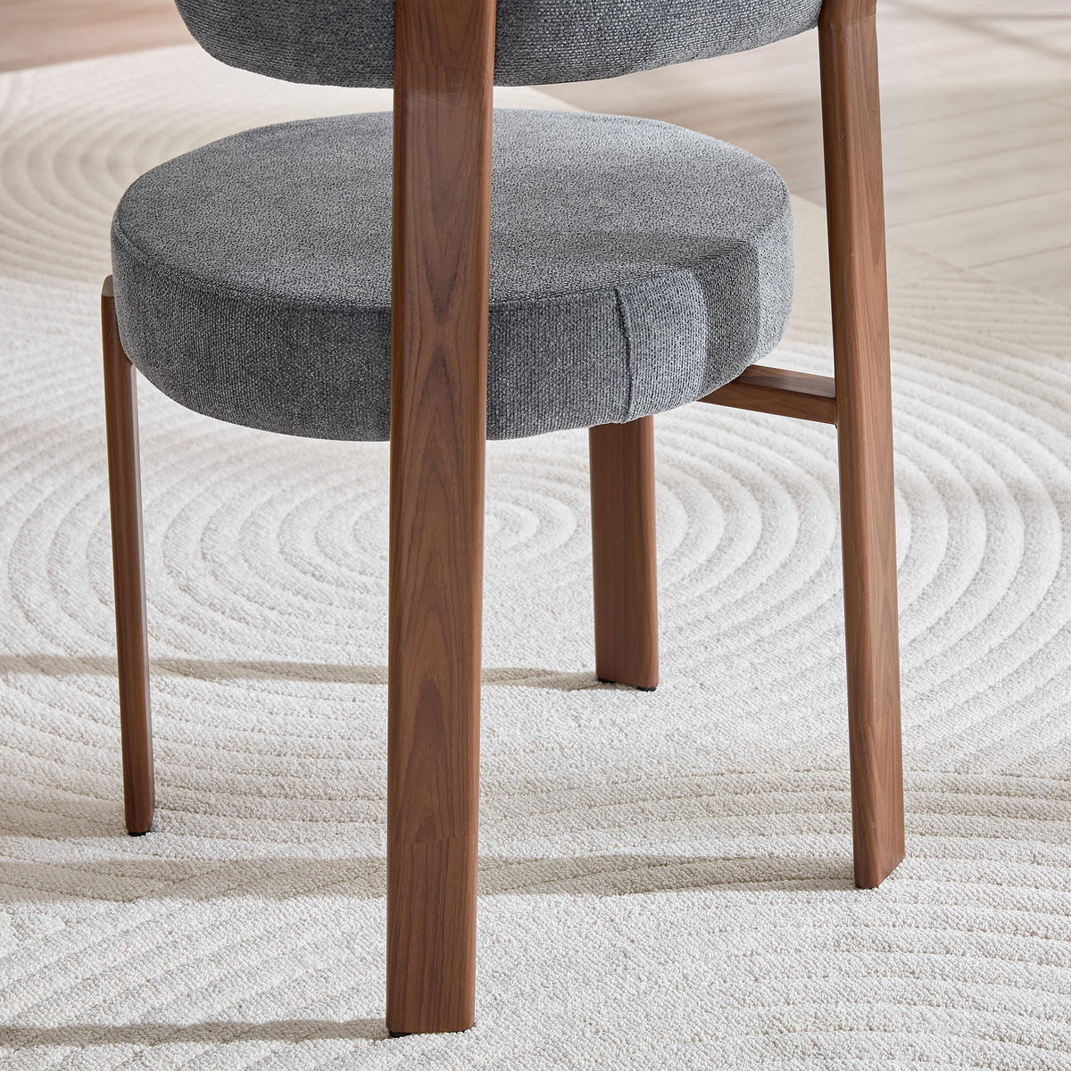 ESSZIMMERSTUHL 2er-Set mit Bügellehne, Grau - Grau, Textil (51.5/79/57cm)