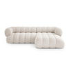 ECKSOFA Koge aus Chenille-Stoff leichtes beige 5 Sitzplätze - Creme, Textil (165/270cm) - Cosmopolitan Design