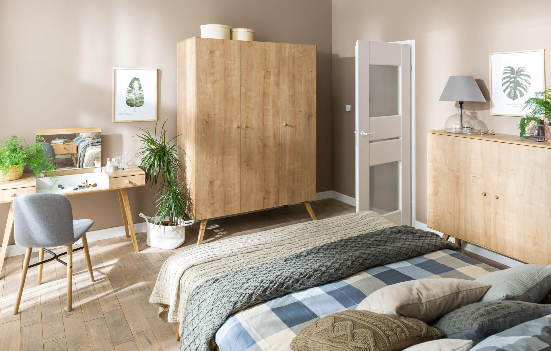 Thumbnail - Vox Möbel Schminktisch, Eiche, Holzwerkstoff, Teilmassiv, Rechteckig,Rechteckig, 120x76x50 cm, Schlafzimmer, Schminktisc...