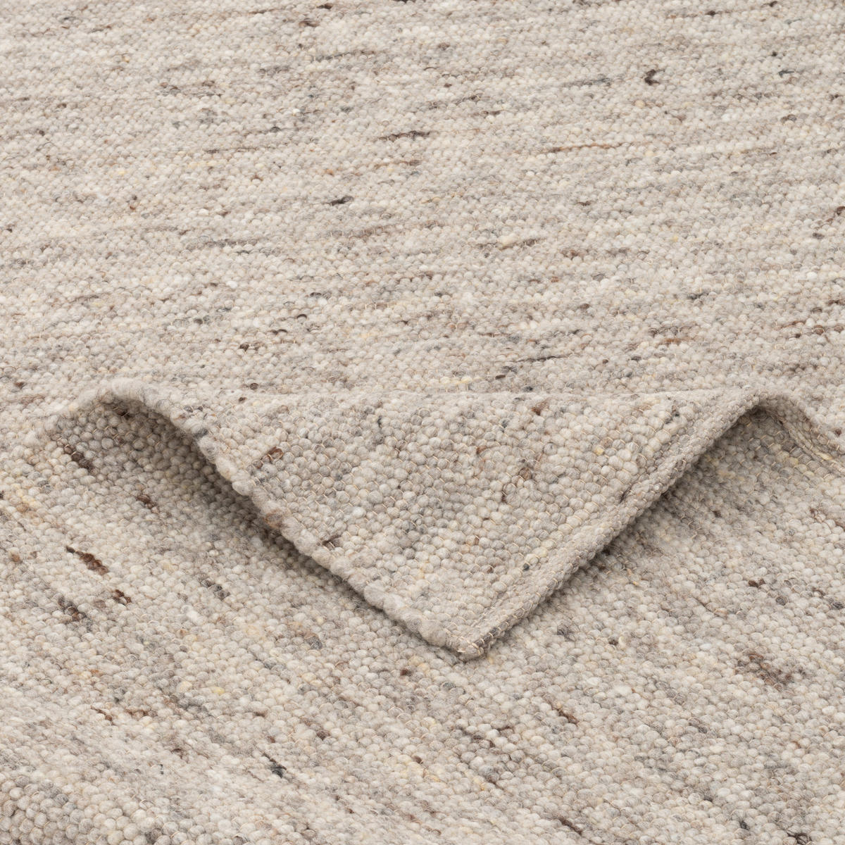 NATUR TEPPICH WOLLE ALASKA MELIERT - Braun, Textil (190/290cm) - Pergamon