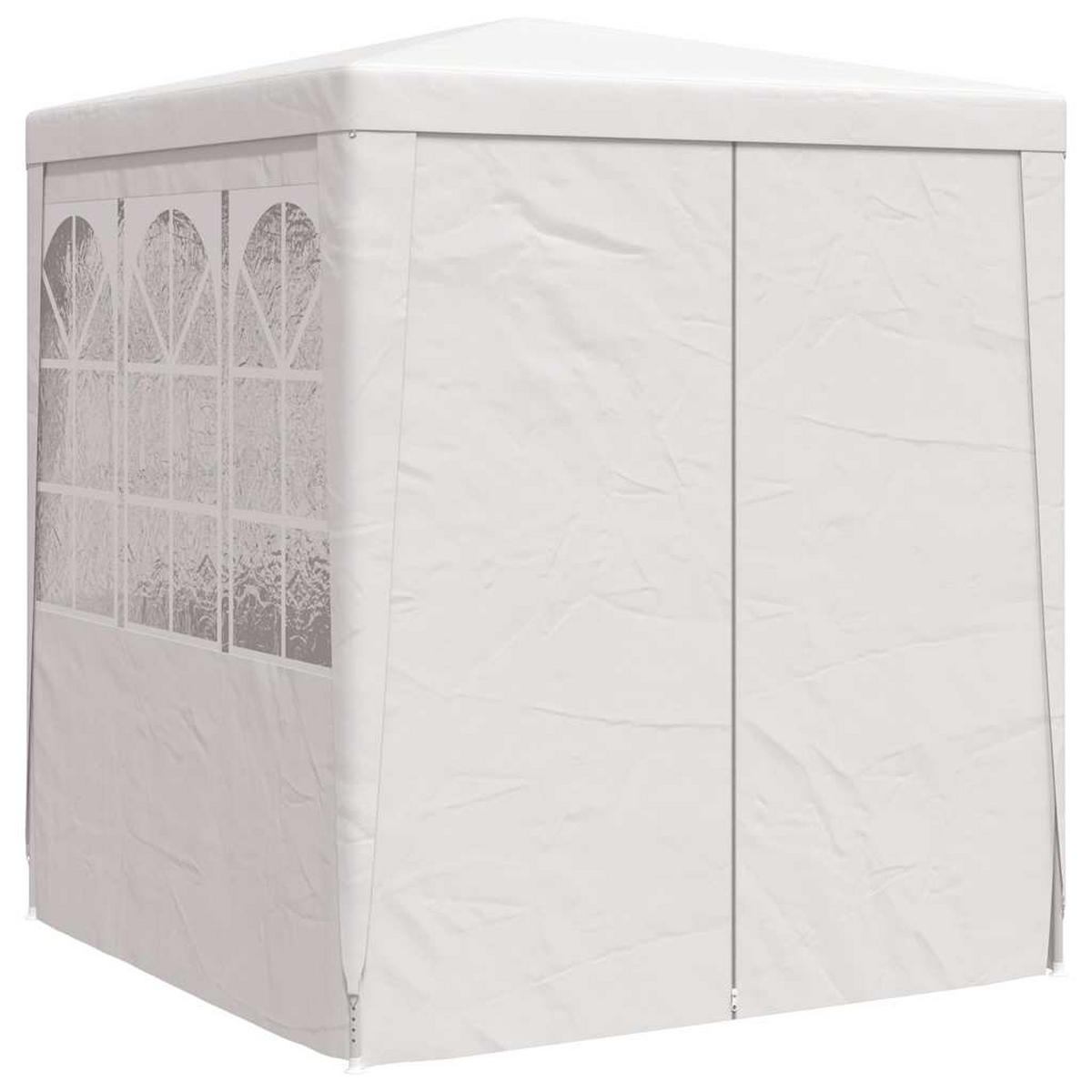PROFI-PARTYZELT Mit Seitenwänden 2/2M Weiss 90 G/M² - Weiß, Kunststoff (200/240/200cm) - vidaXL