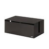 KABELBOX Web schwarz 40/14/15 cm - Schwarz, Kunststoff (15/40/14cm) - Yamazaki