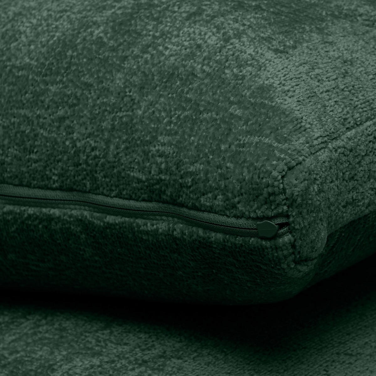ECKSOFA LINKS BRENTIS Chenille-Stoff, Grün - Grün, Textil (314/224cm) - KONSIMO®