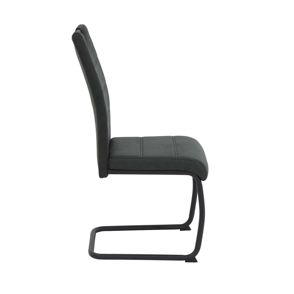 SCHWINGSTUHL 2 Stück Dunja - Vintage Anthrazit - Anthrazit/Schwarz, Textil/Metall (43/98/58cm) - Hela Vertriebs GmbH