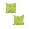 KISSENHÜLLE 2er Set Fluffy 50/50 cm grün - Grün, Textil (50/50cm) - Magma Heimtexx