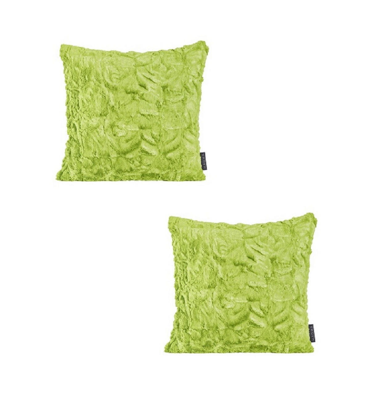 KISSENHÜLLE 2er Set Fluffy 40/40 cm grün - Grün, Textil (40/40cm) - Magma Heimtexx