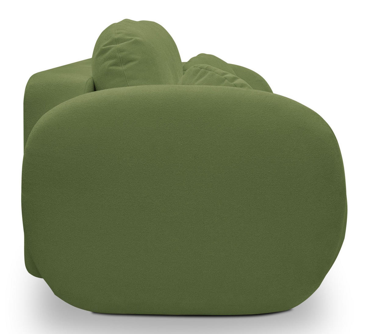 SCHLAFSOFA LIO, Sofa mit Schlaffunktion und Bettkasten, Farbe: Grün, Velourstoff - Grün, Textil (238/86/101cm) - Sepro Meble