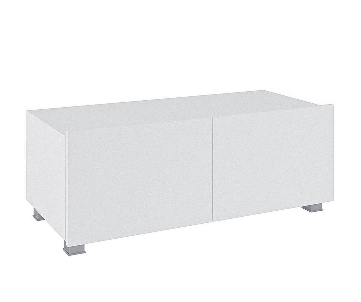 WOHNWAND Kossana 17 Modern Weiß 300/155/43 cm Schrankwand - Weiß, Holzwerkstoff/Kunststoff (300/155/43cm) - AX Living