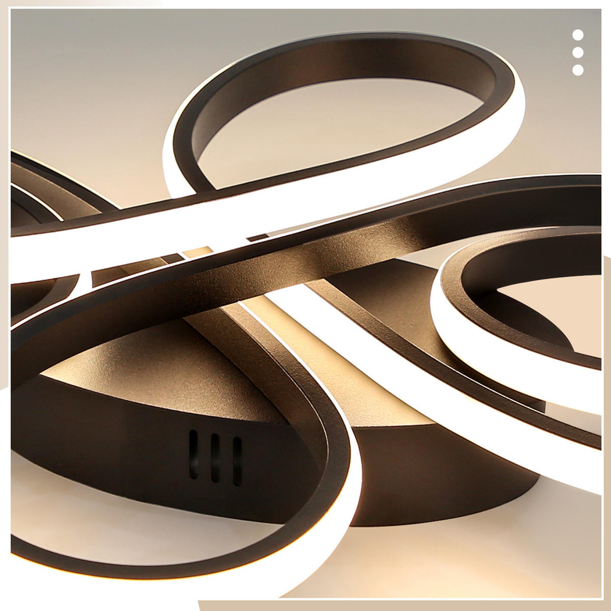 LED-DECKENLEUCHTE Rivak 26.5/3.5/40 cm - Schwarz, Metall (40/26.5/3.5cm) - ZMH
