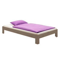 FUTONBETT THOMAS 90X190 CM - Taupe, Holz (90/190cm) - IDIMEX