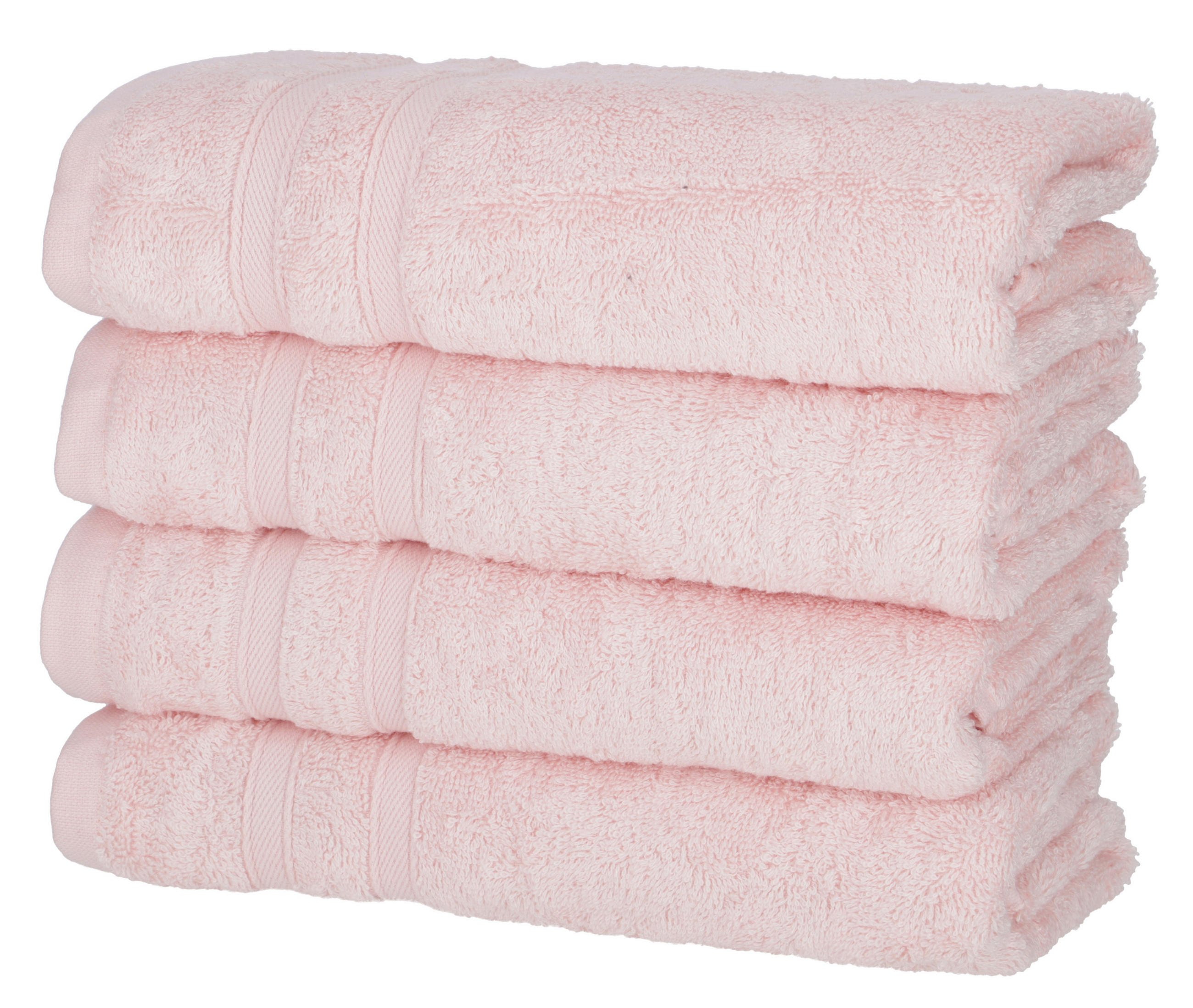 HANDTÜCHER 50x100 cm 450g/m2 im 4er Set, Handtuch Rosa - Rosa, Textil (50/100cm) - Carpe Sonno