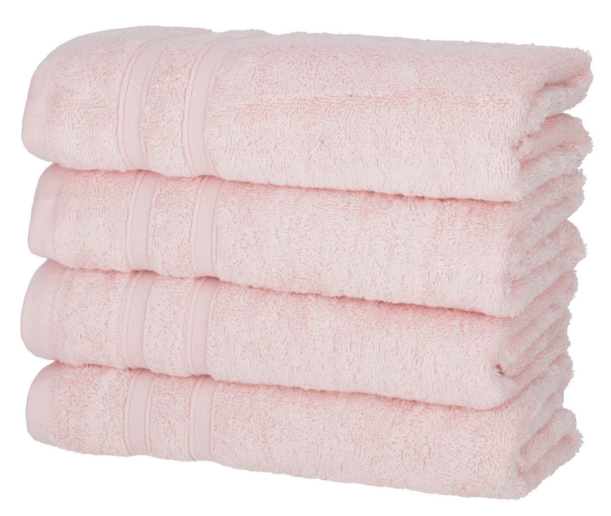 HANDTÜCHER 50x100 cm 450g/m2 im 4er Set, Handtuch Rosa - Rosa, Textil (50/100cm) - Carpe Sonno