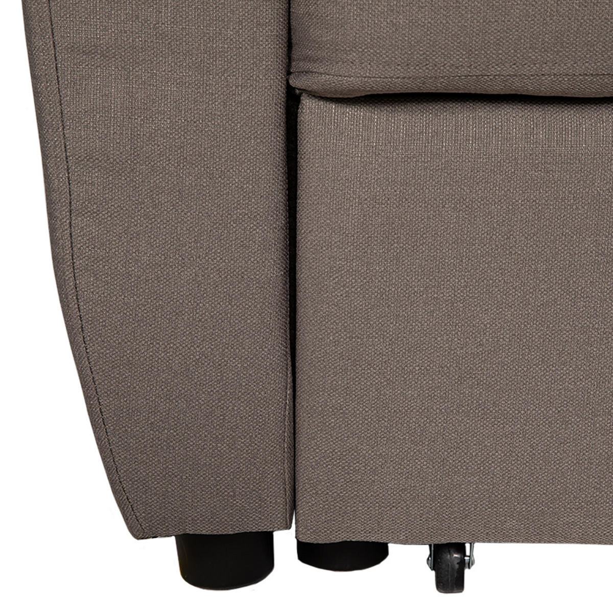 SCHLAFSOFA Matt Taupe 2 Plätze - Braun, Textil (93/85/169cm) - Happy Garden