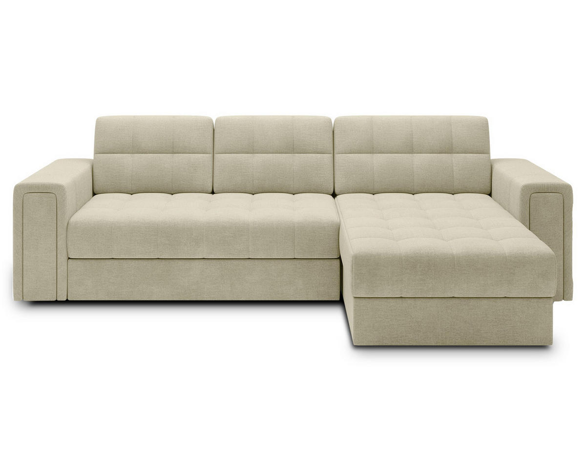 ECKSOFA BLENDI - Dunkelbeige (Monolith 04) - Beige, Holzwerkstoff (260/150cm) - Möblo