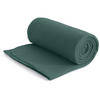 FLEECEDECKE eco-line dunkelgrün 130/160 cm aus 100% recyceltem Material Kettelrand Anti-Pilling - Dunkelgrün, Textil (130/160cm) - wometo