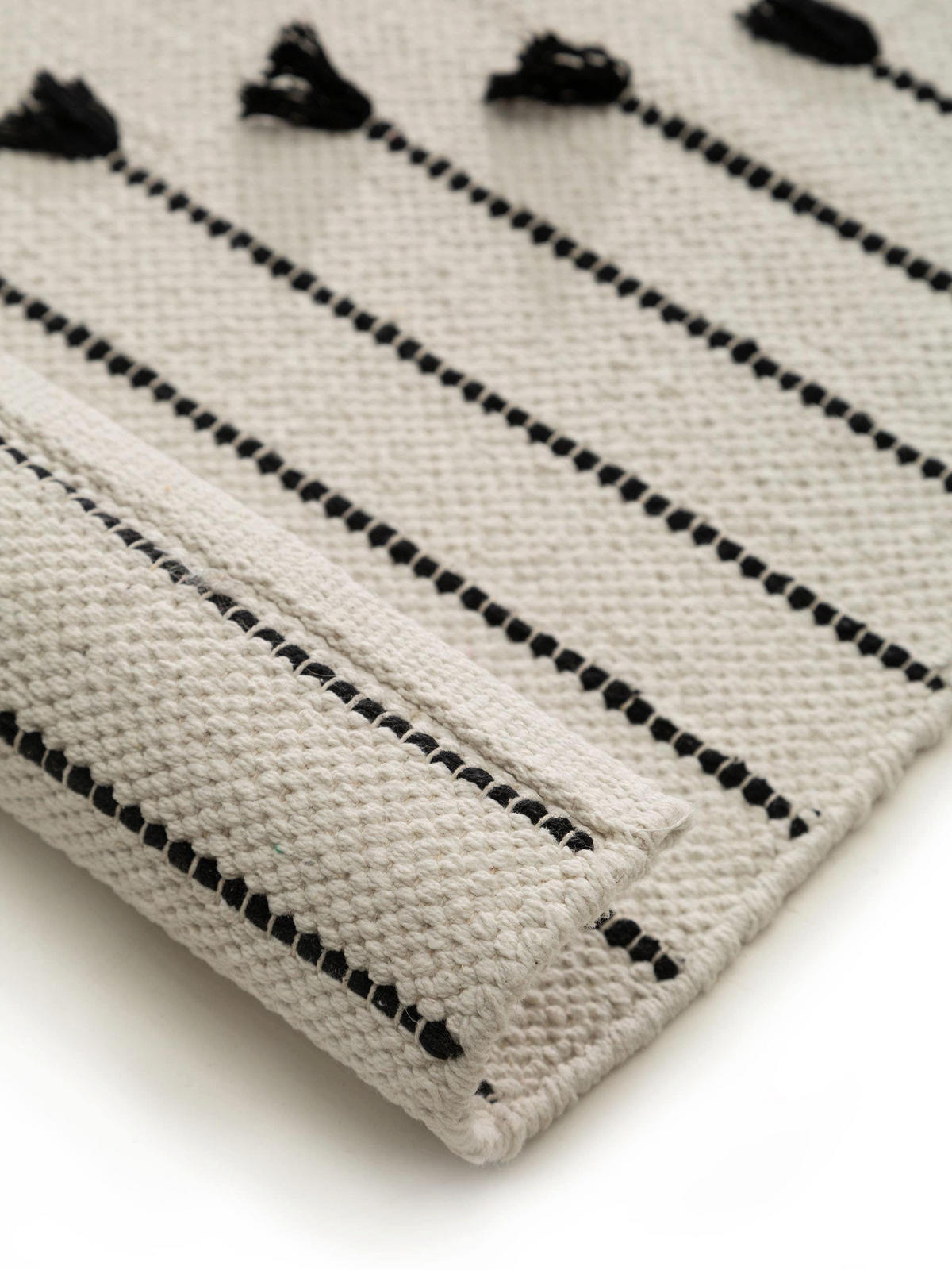 BAUMWOLLTEPPICH Bo Ivory 80x120 cm - Creme, Textil (80/120cm) - benuta Pop