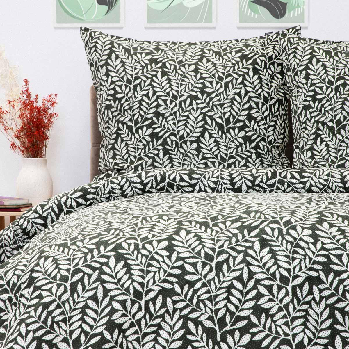 BETTWÄSCHE Dessie Mikrofaser 220/200 cm - Grün, Textil (220/200cm) - Homla