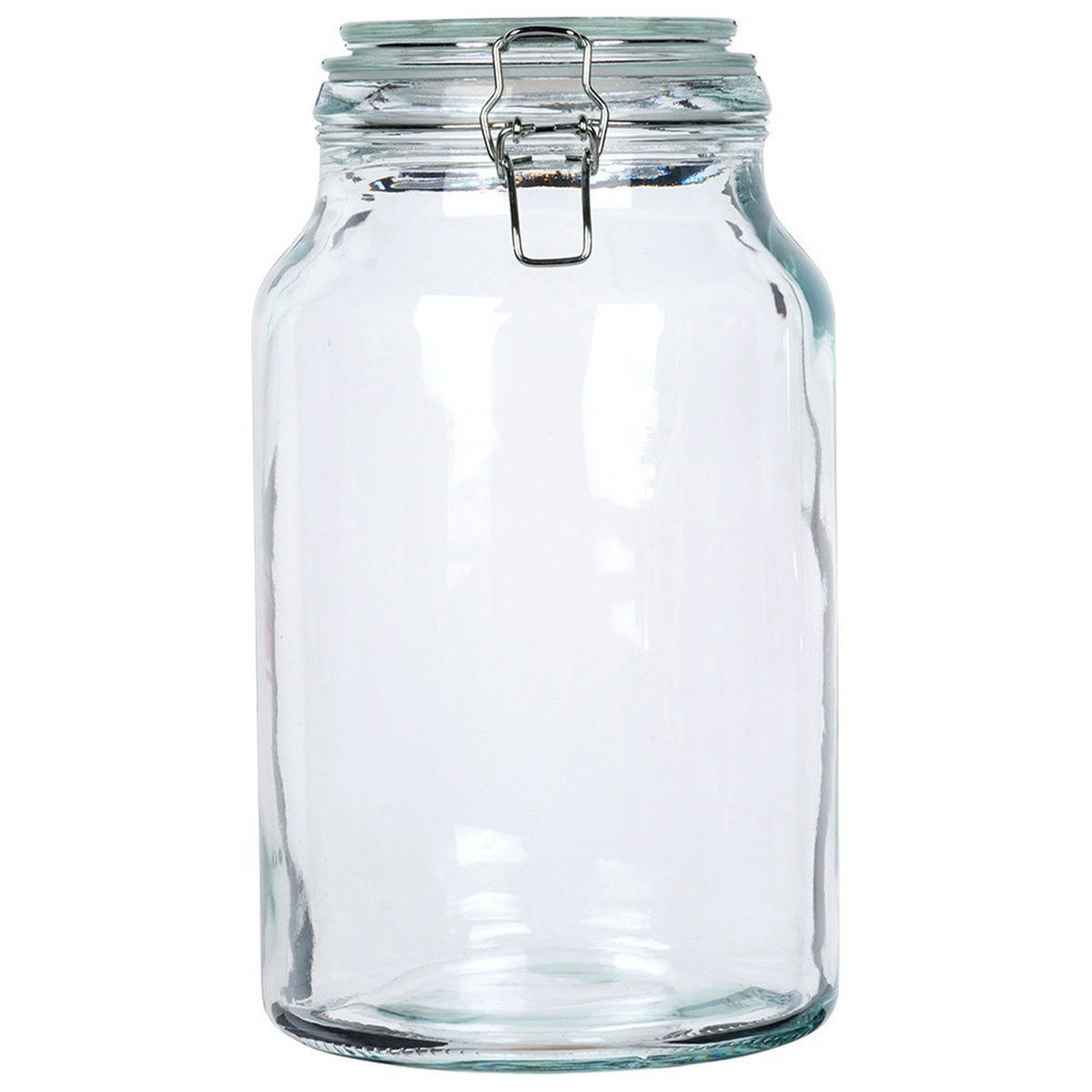 VORRATSGLAS Clipverschluss 4,2 l Transparent - Transparent, Glas (4.2L) - Orion 