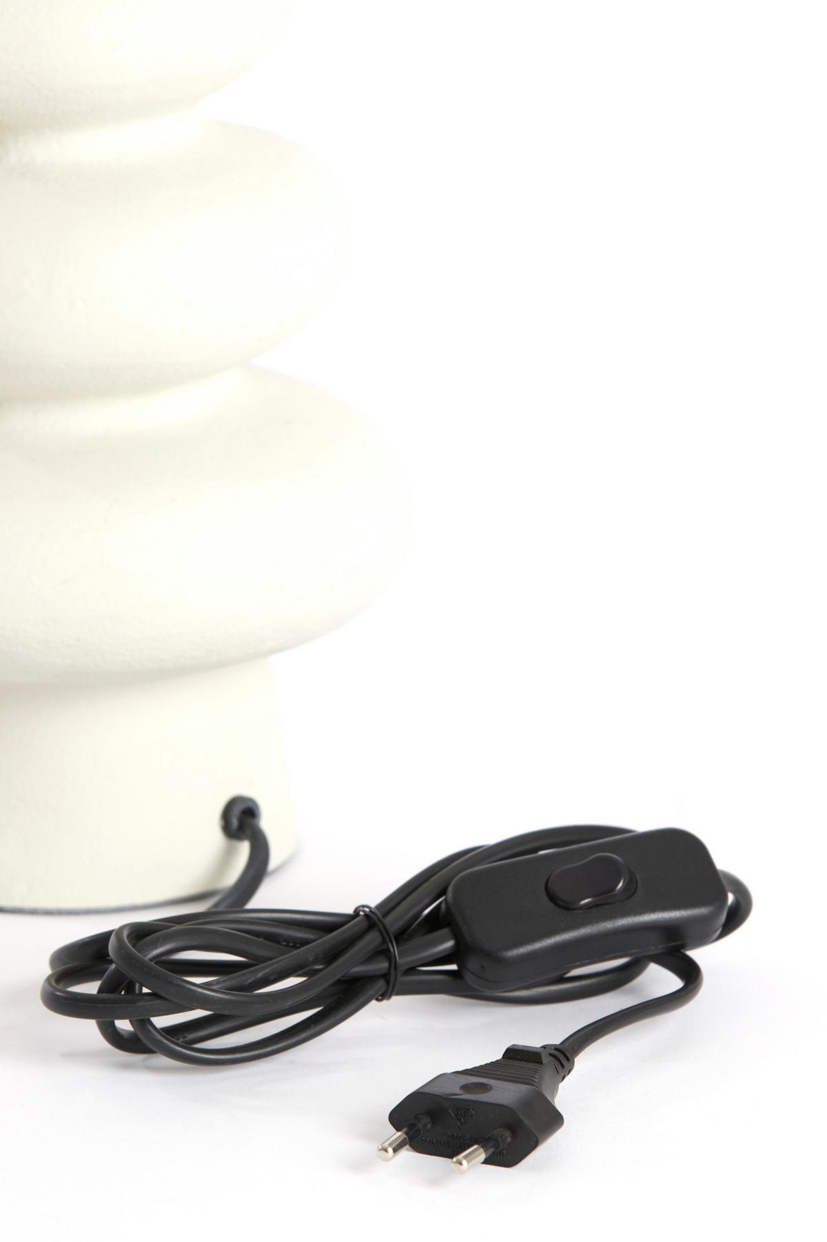 LAMPENFUSS Olona Weiß Ø16/35 cm - Weiß, Metall (16/16/35cm) - Light & Living