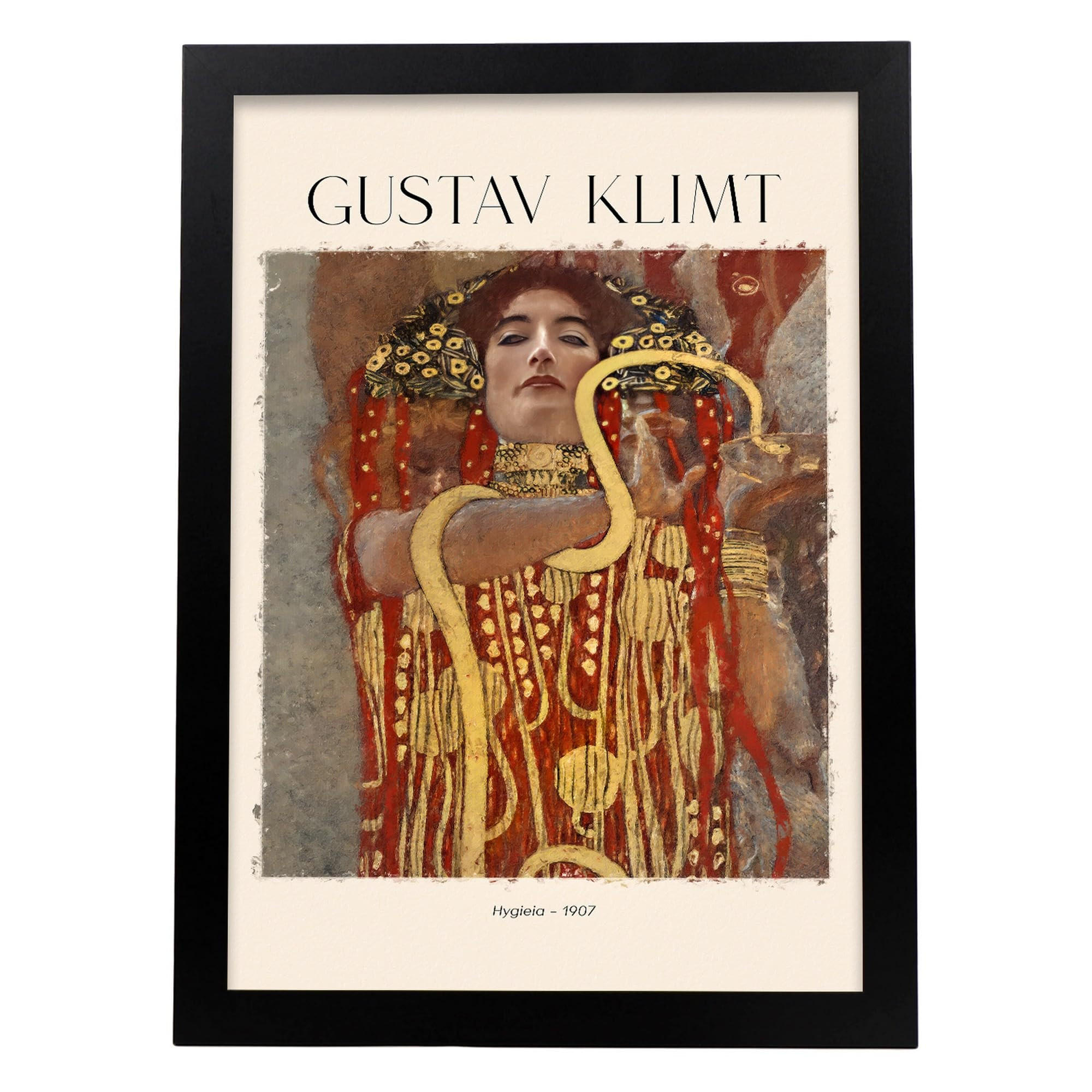 POSTER Hygeia A3 Schwarzer Rahmen - Schwarz, Papier (29.7/5/42cm) - Nacnic