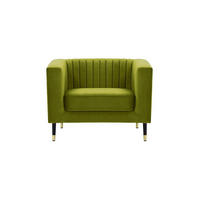 SESSEL Slender-Velluto 9 - Olivgrün, Holz/Textil (99/71/83cm) - SLF24