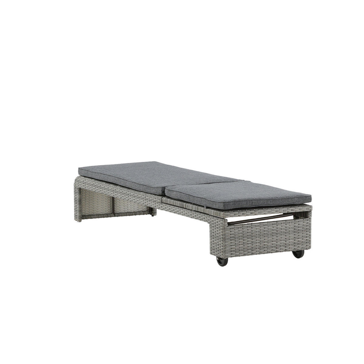 GARTENLIEGE - Grau, Kunststoff (196/32/60cm) - home24