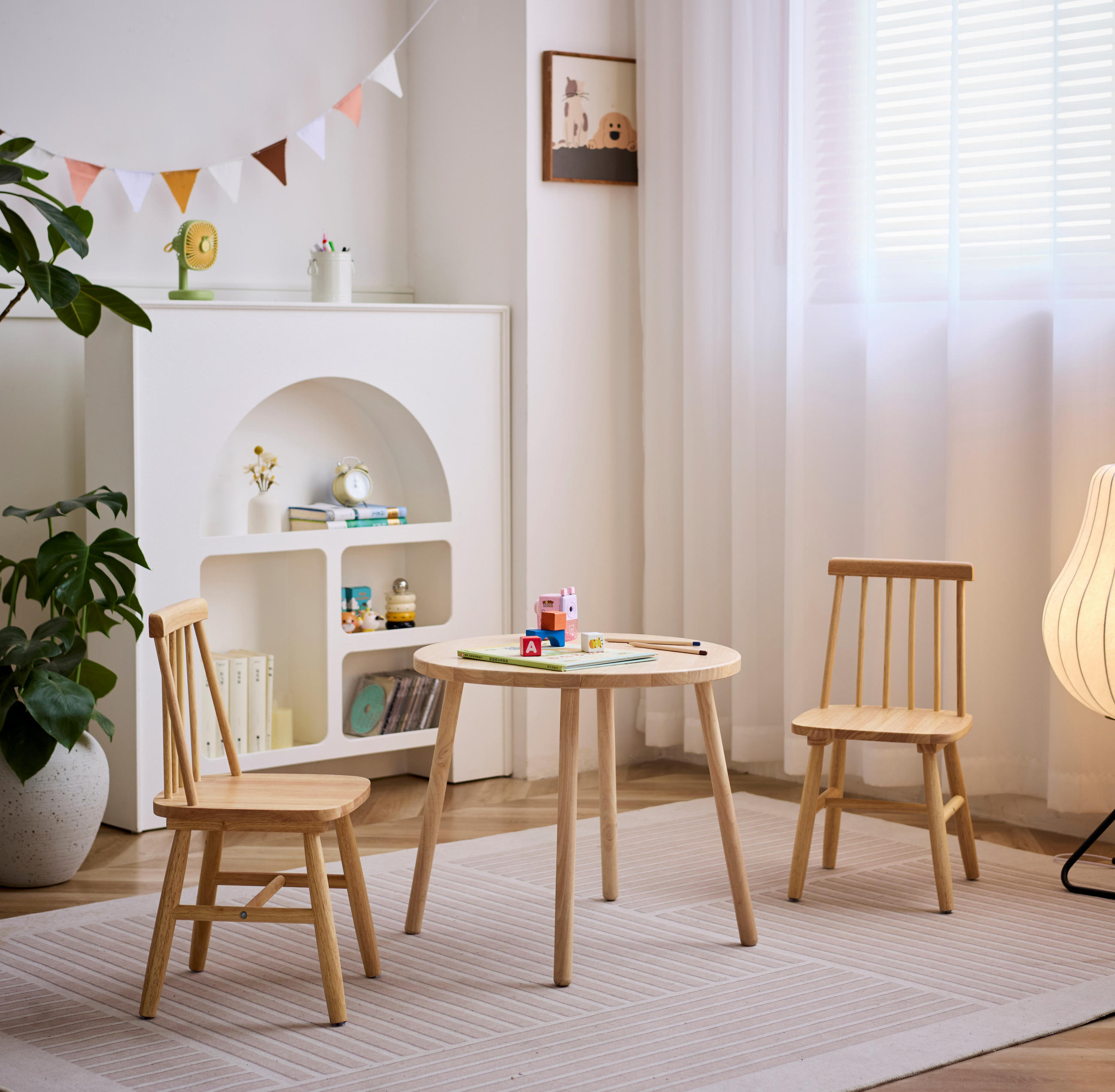 STUHL FÜR KINDER 2er-Set Holz Braun - Braun, Holz (31/59/31cm) - Nordlys
