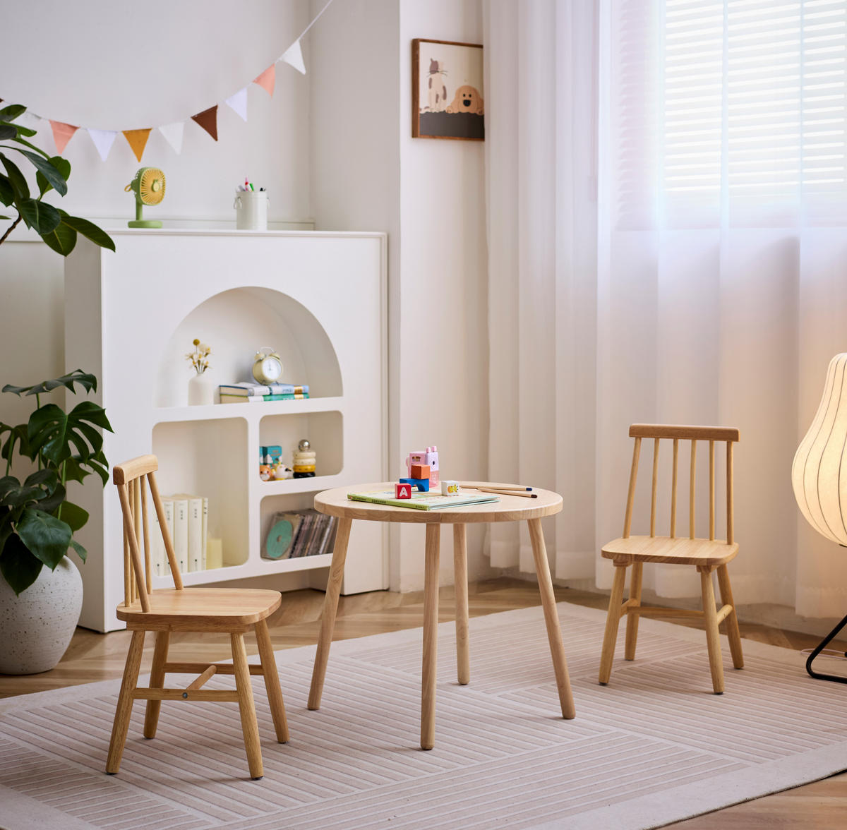 STUHL FÜR KINDER 2er-Set Holz Braun - Braun, Holz (31/59/31cm) - Nordlys