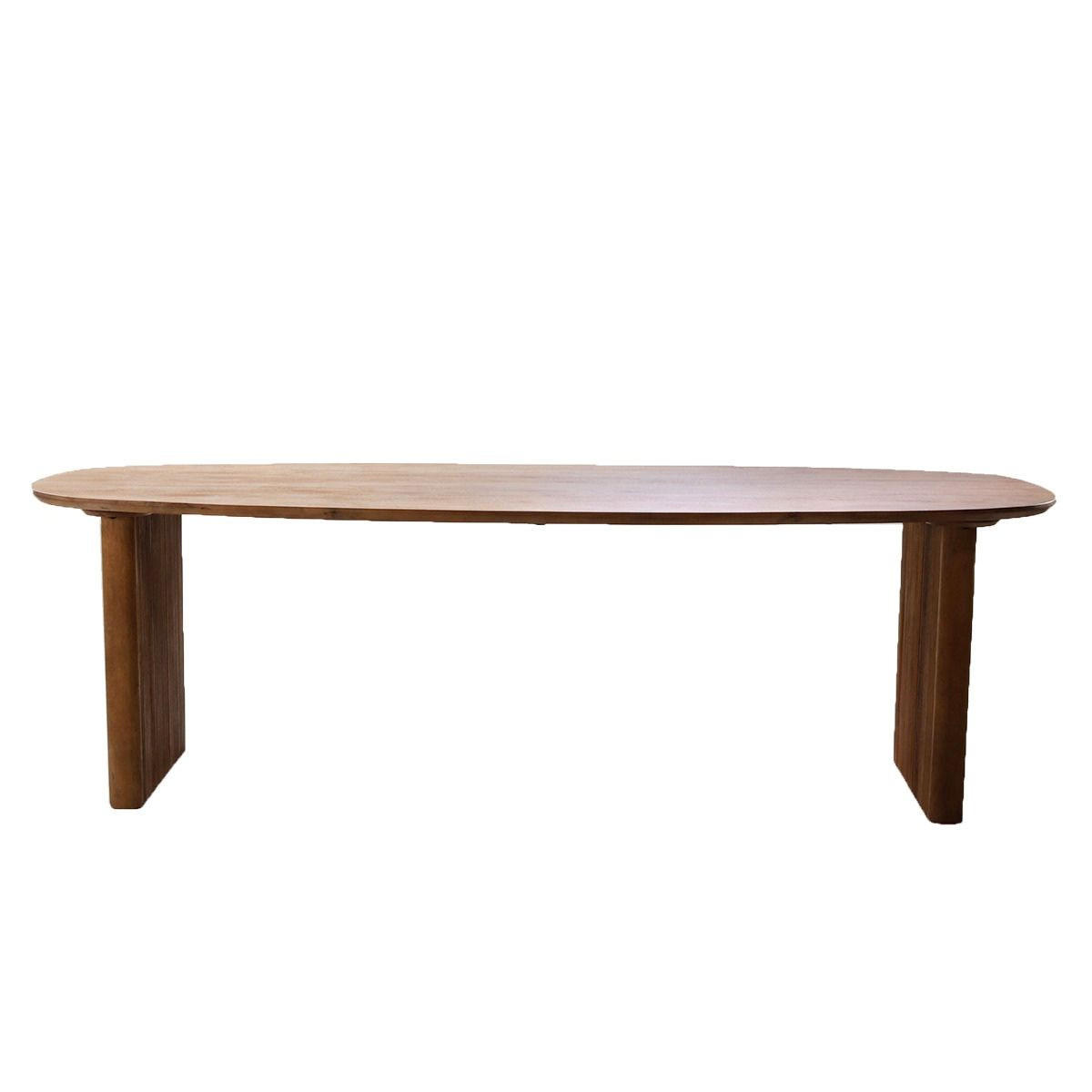 ESSTISCH oval aus Mangoholz 210cm, natürlich - Braun, Holz (210/100/76cm) - Giga Meubel