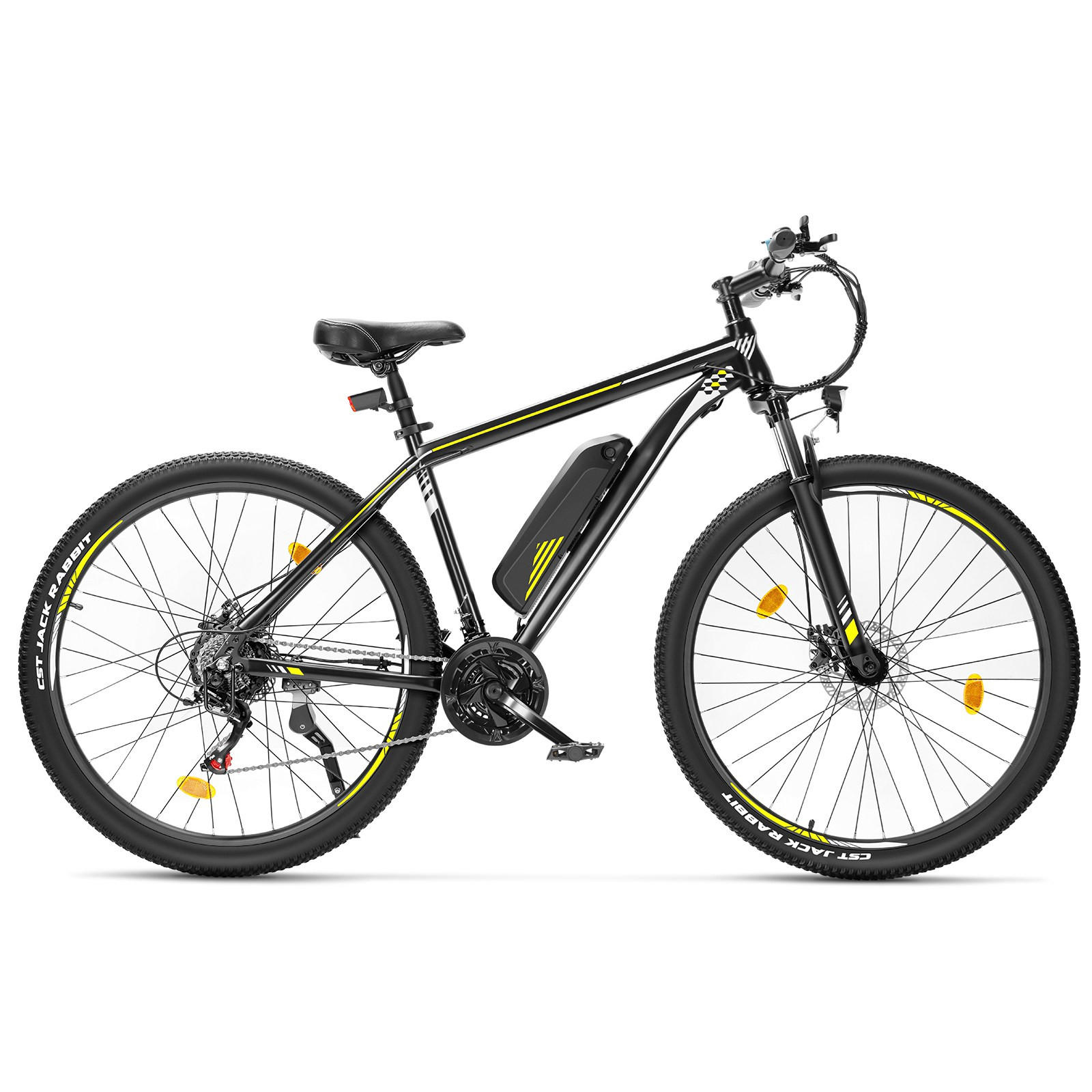 E-BIKE Touroll U1 29 – 250W Motor (45Nm), 468Wh Akku (65km), Shimano 21-Gang, 80mm Federgabel, 29" CST Reifen - Graphitfarben, Metall (110cm)