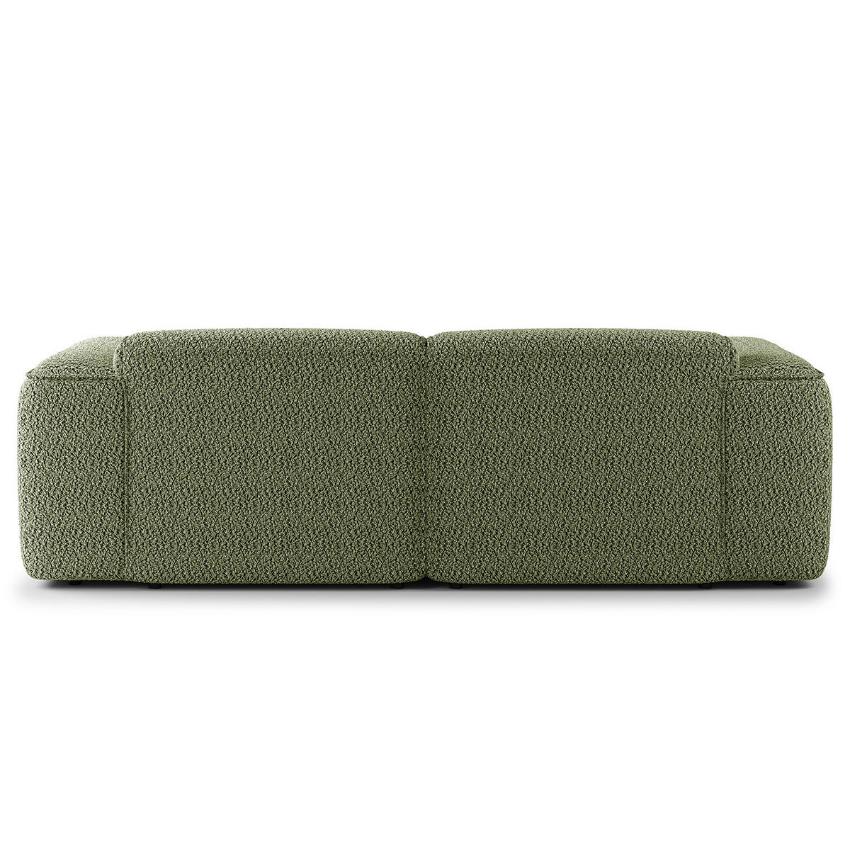 2-SITZER SOFA - Schwarz/Grün, Kunststoff/Textil (220/71/102cm) - home24