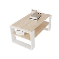 COUCHTISCH Holzwerkstoff rechteckig stabil Sonoma Eiche 42/54/96cm - Weiß/Sonoma Eiche, Holzwerkstoff (53.8/96/42cm) - CraftPAK
