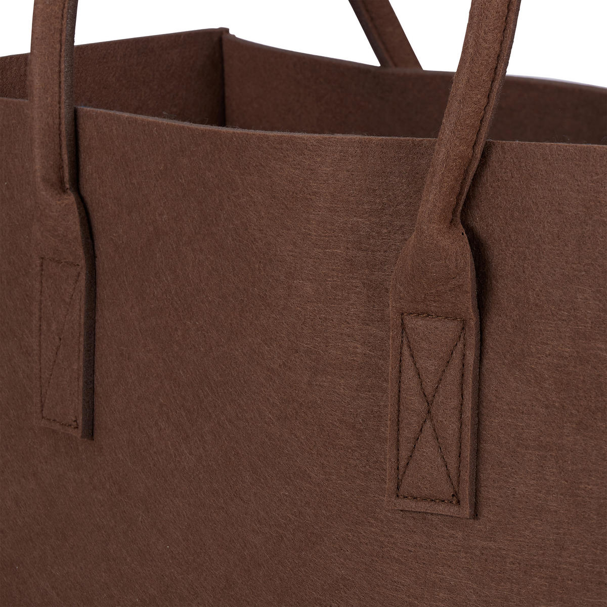 VREĆA drva - tamno smeđa, tekstil (25/25/50cm) - Relaxdays