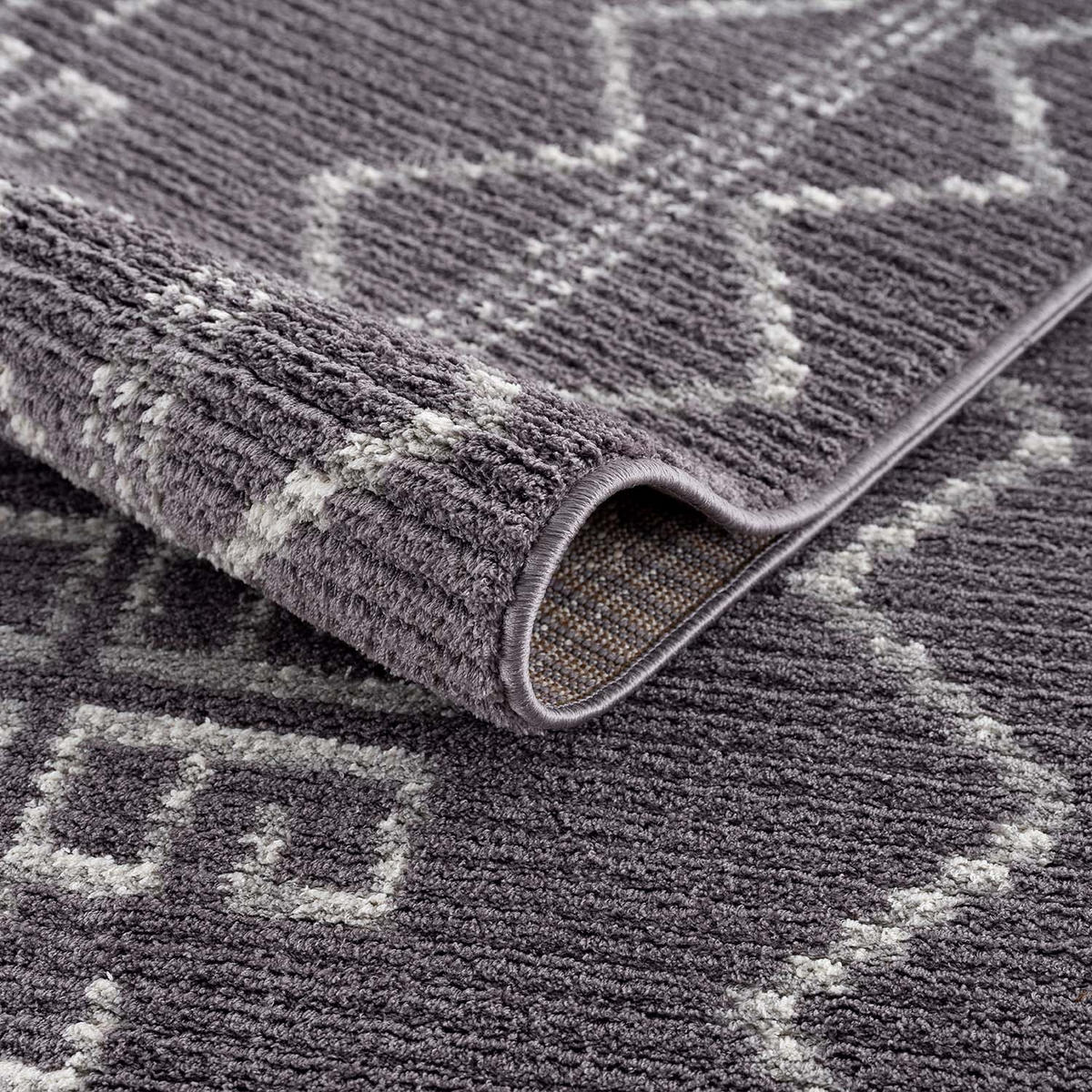 KURZFLOR-TEPPICH April 0608 Grau 160x230 cm - Grau, Textil (160/230cm) - carpet city