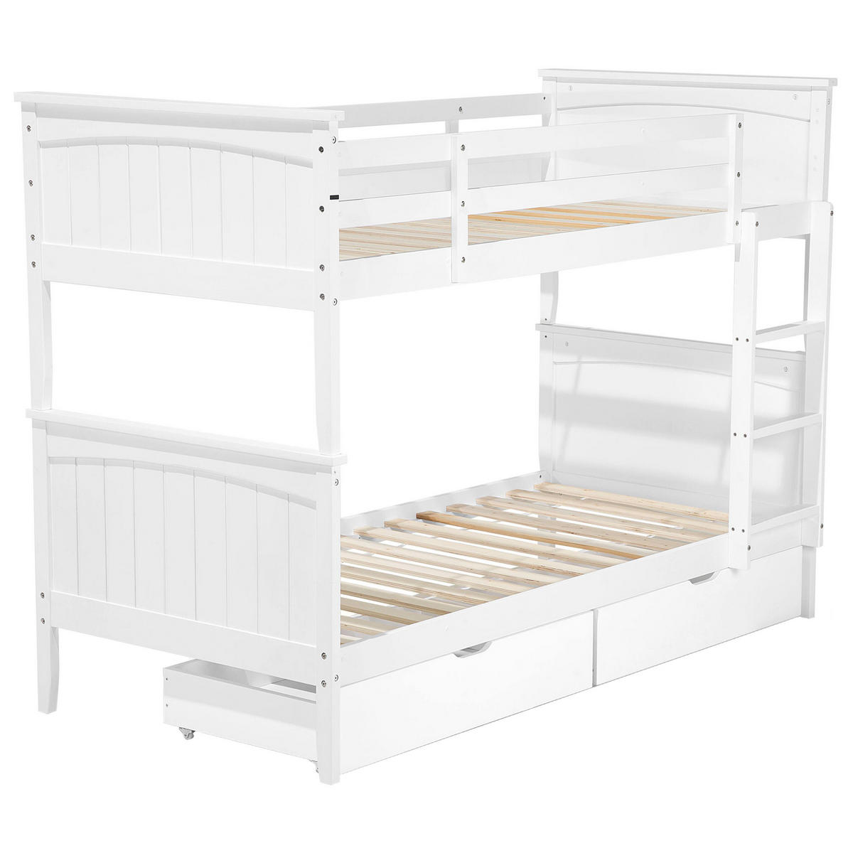 HOCHBETT 90/200cm Weiß Albon - Weiß, Holz (90/200cm) - Beliani