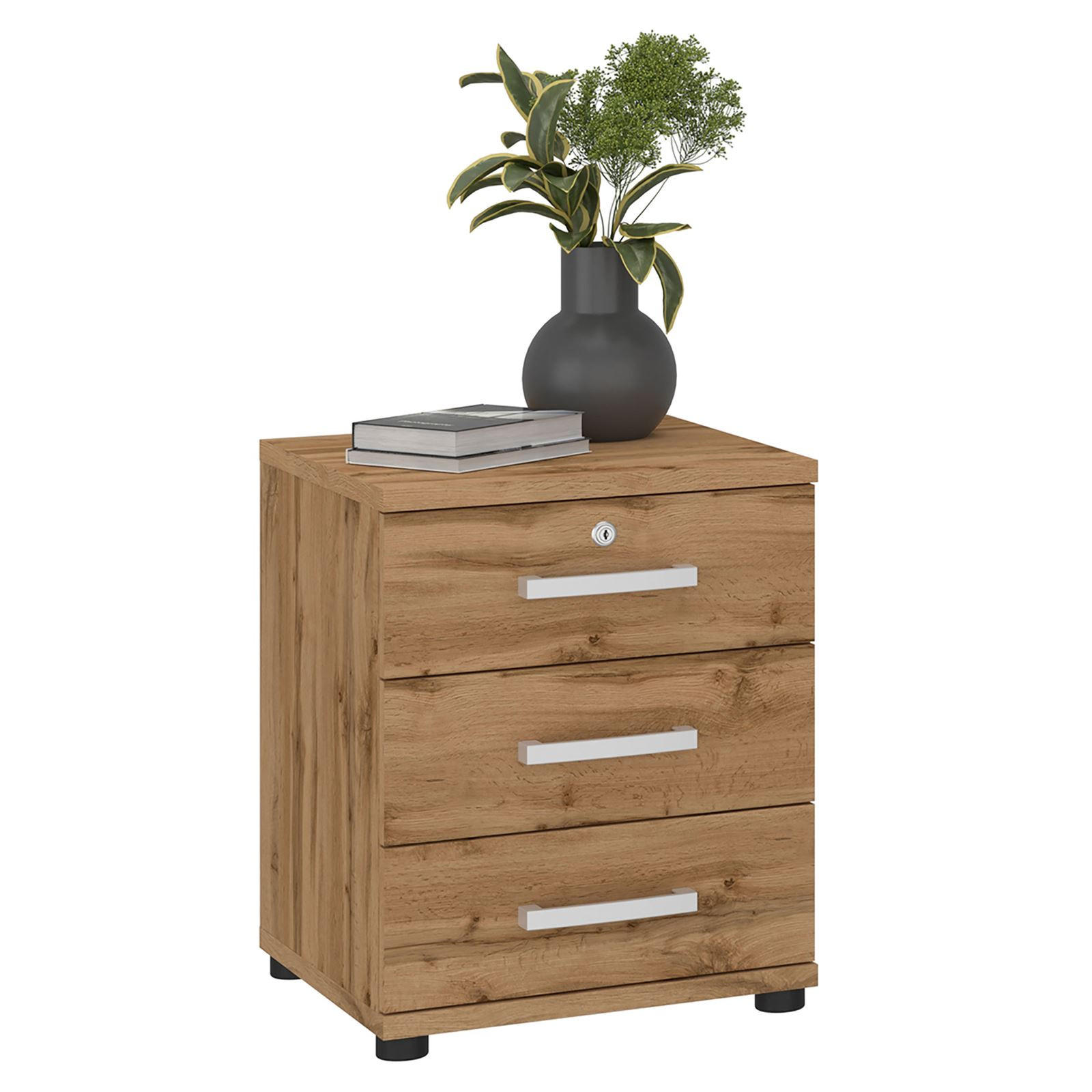 BÜROCONTAINER TORONTO - Wildeiche, Holzwerkstoff (44/55/45cm) - CARO-Möbel