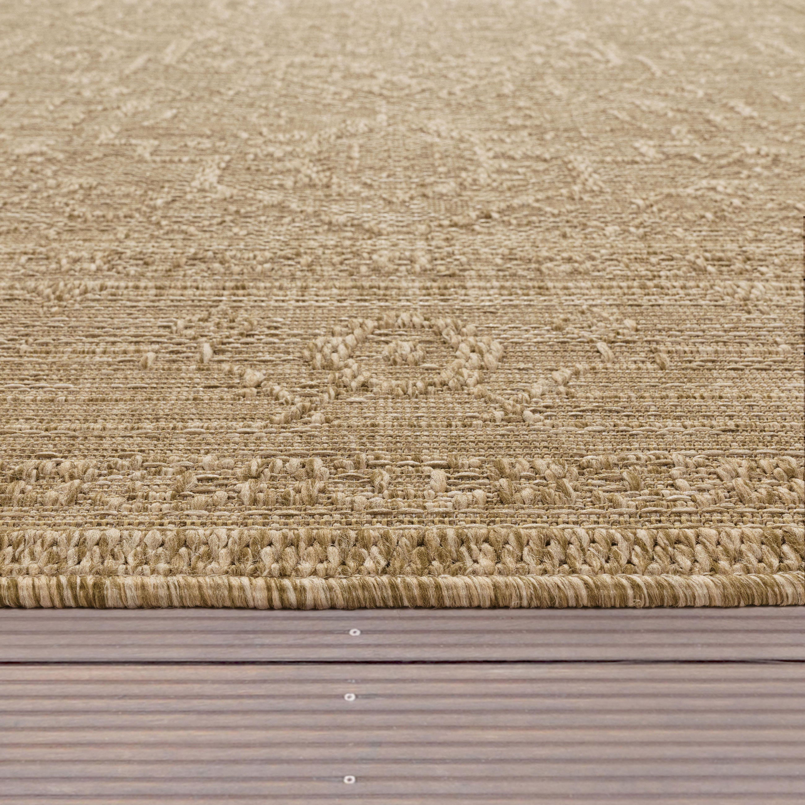 Thumbnail - Paco Home Outdoorteppich, Beige, Textil, Rechteckig, 160x220 cm, strapazierfähig, für Fußbodenheizung geeignet, Teppiche...