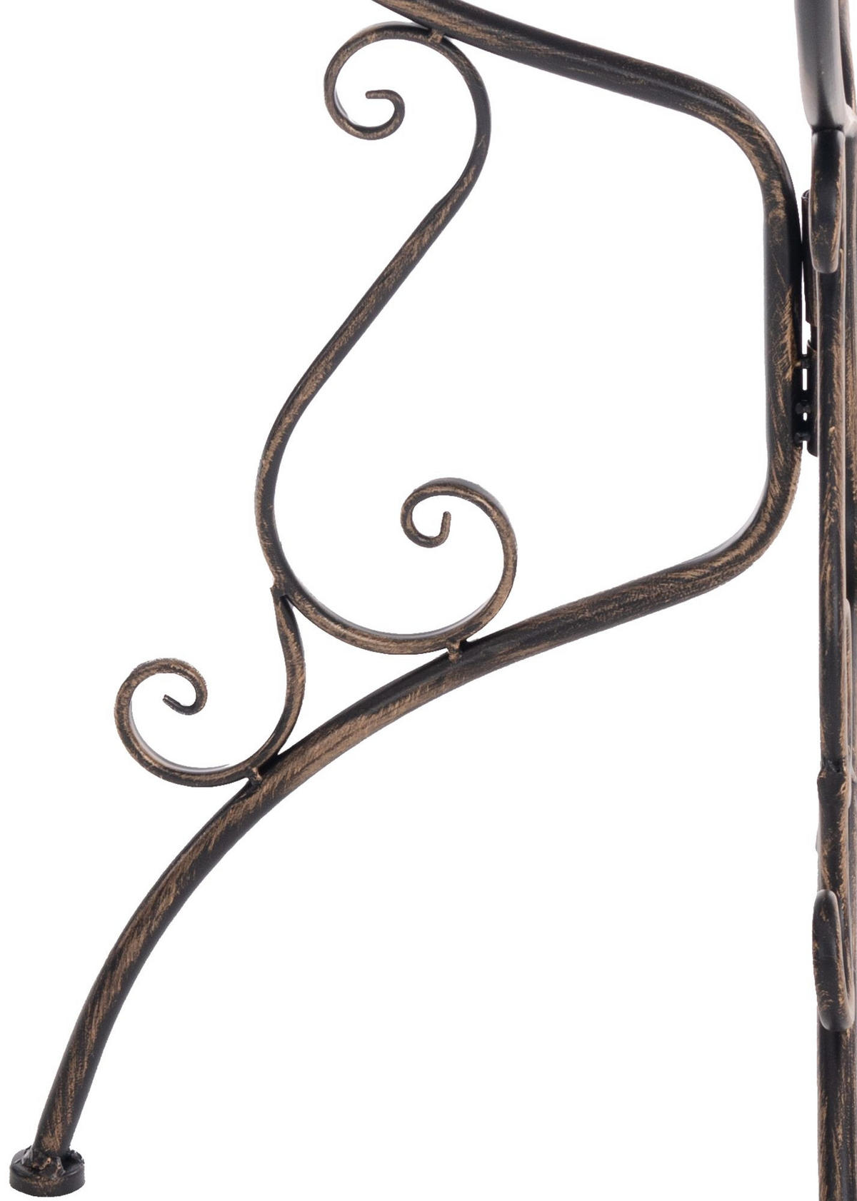 GARTENBEISTELLTISCH rund Ø70 cm Metall bronze - Bronzefarben, Metall (70/70/74cm) - CLP