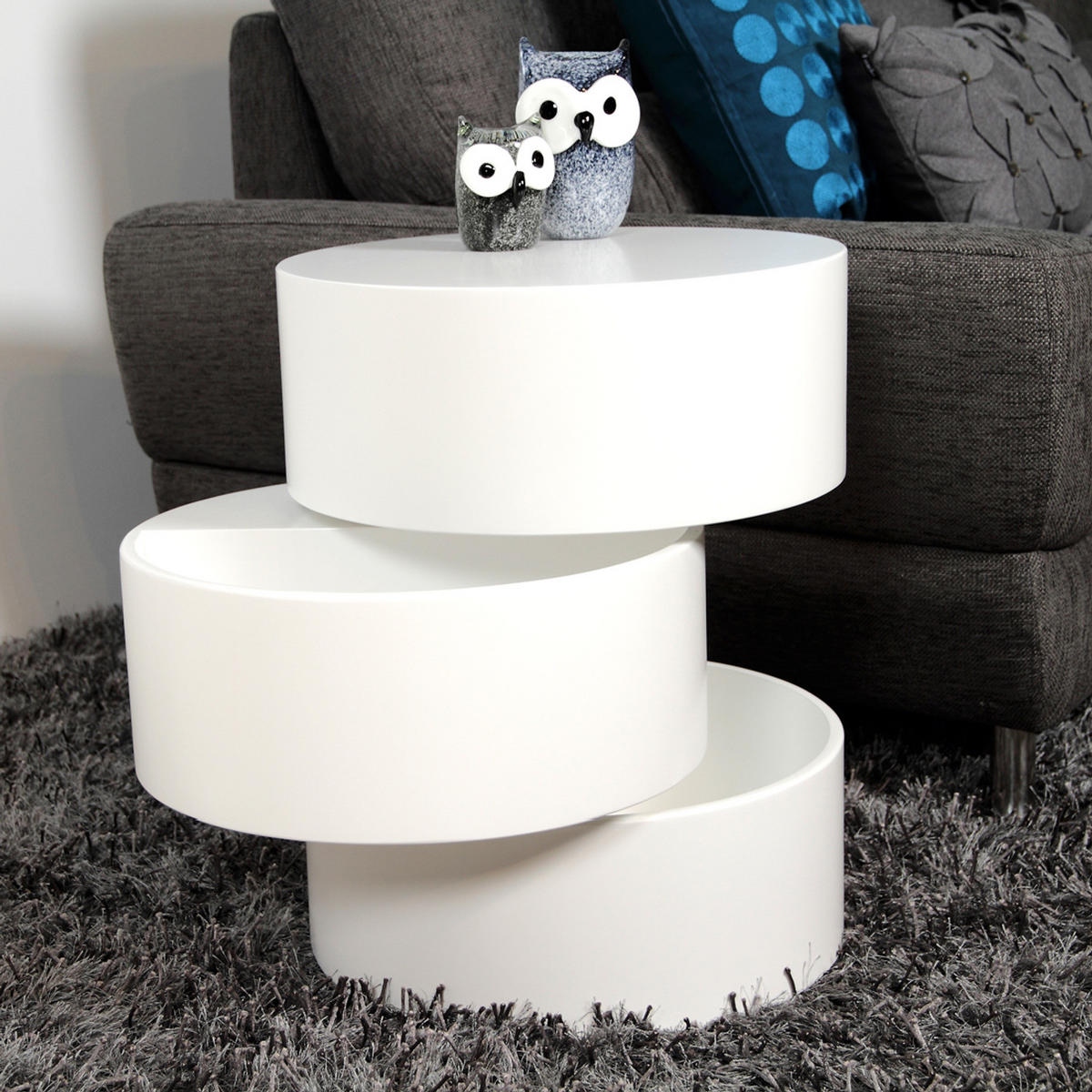BEISTELLTISCH - Weiß, Holzwerkstoff (40/40/51cm) - home24
