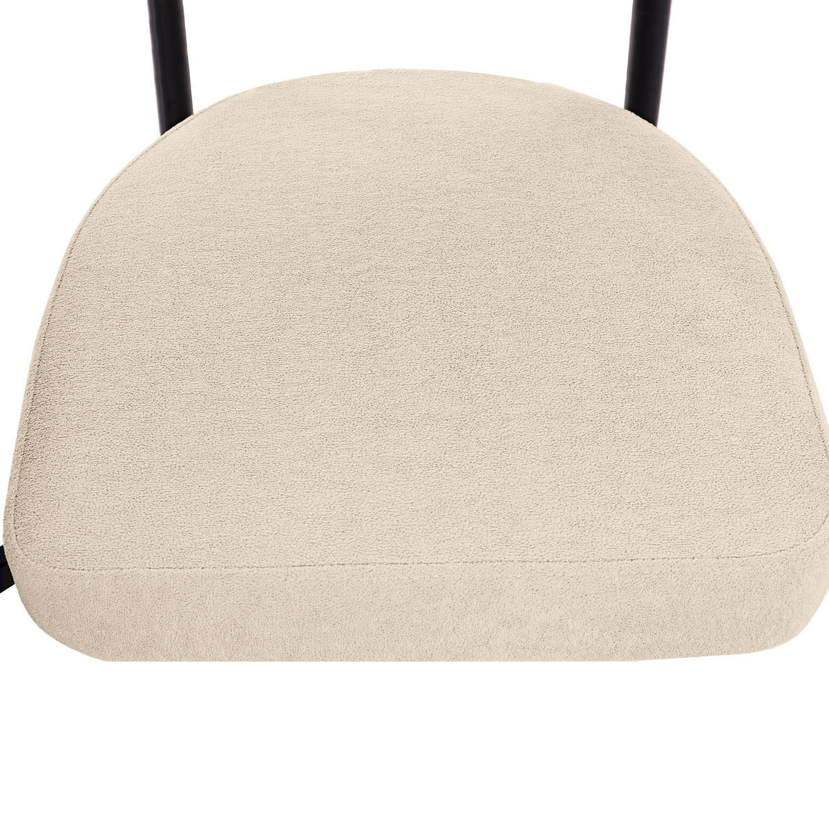 SESSEL ergonomisch 70 x 62 x 84 cm Wildlederstoff Beige 6er-Set - Beige, Metall (62/84/70.2cm) - Meubliv