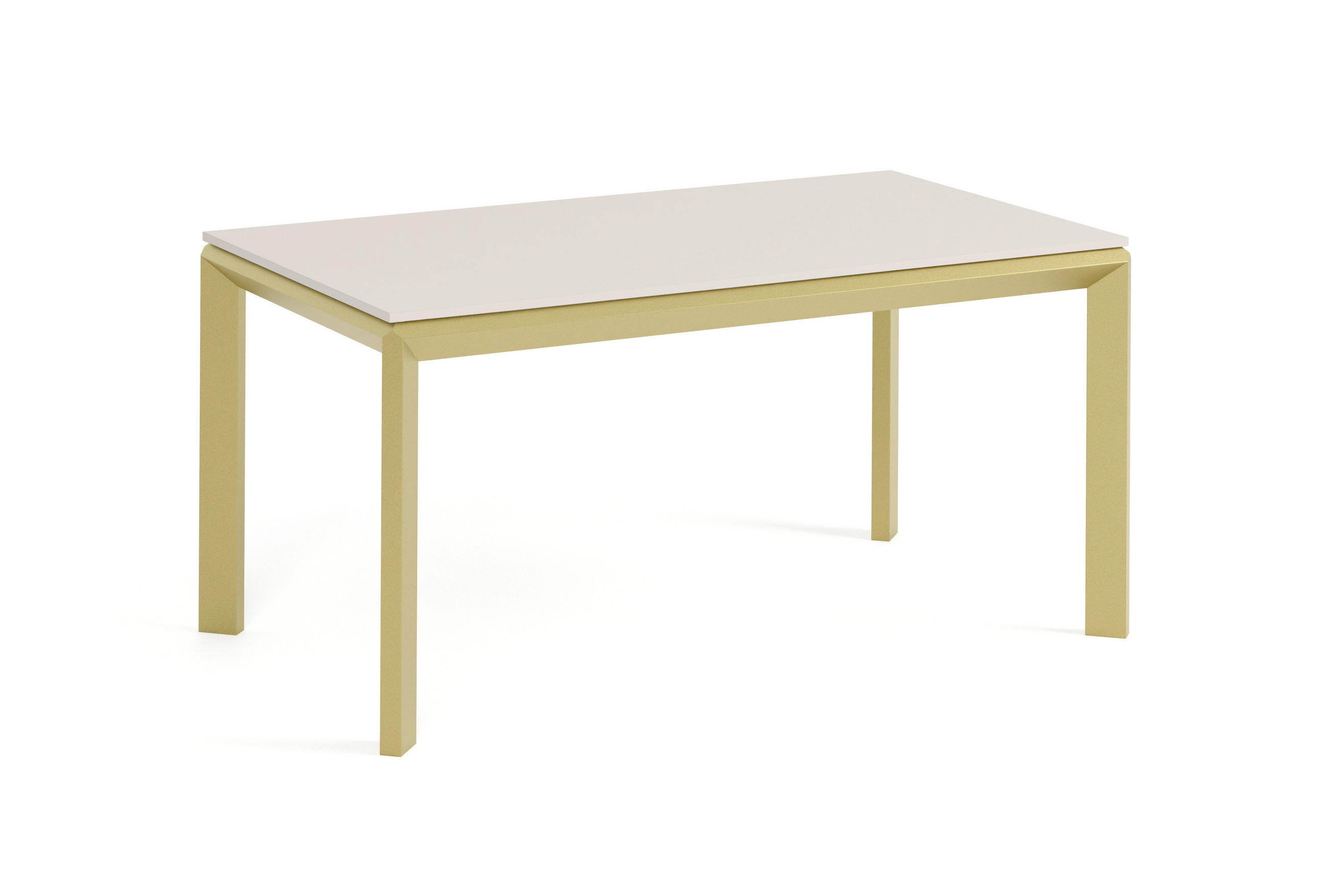 Meblini Esstisch Kaschmir, Gold 160x76x90 cm
