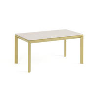 ESSTISCH FADO - Kaschmir/Goldfarben, Holzwerkstoff (90/160/76cm) - Meblini