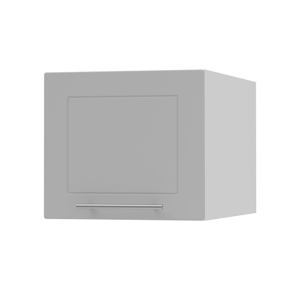 KLAPPHÄNGESCHRANK Kvantum W6B/40 Dust Grey Matt / Weiß Matt 40 / 59 / 36cm - Weiß/Grau, Holz/Holzwerkstoff (40/36/59cm) - Feldmann-Wohnen