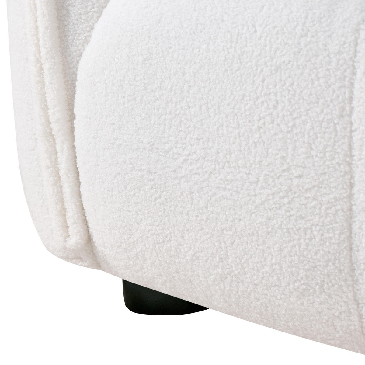 POHOVKA 2-místná Bouclé Bílá Halba - bílá, textil (174/80/85cm) - Beliani